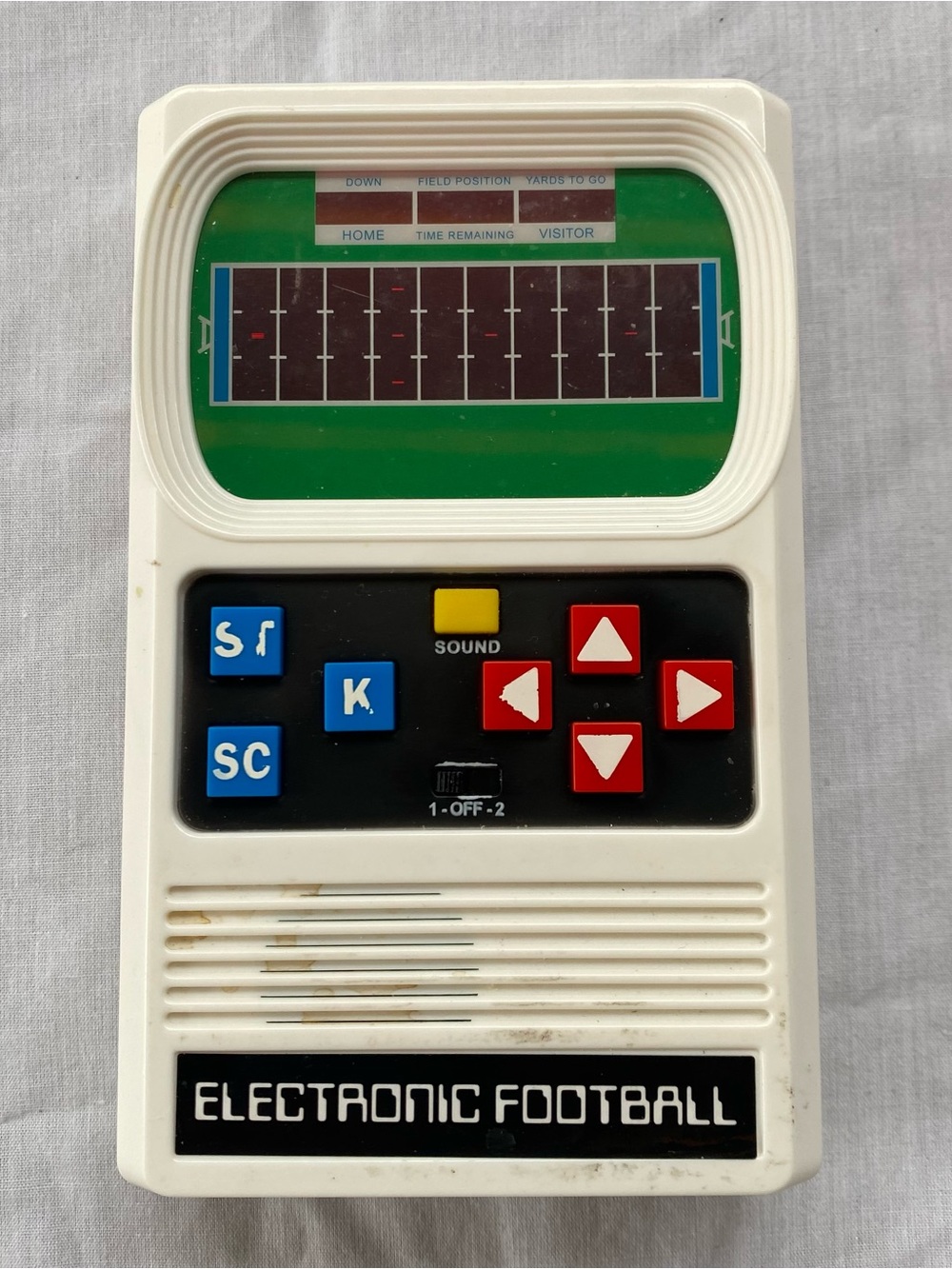 Vintage Electronic Football Handheld Game Retro LED Mattel Style Working Toy